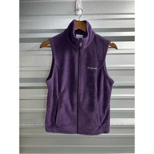 Purple Columbia Sportswear Fleece Vest Size M